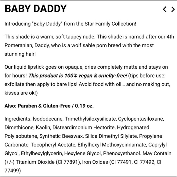 “BABY DADDY” JEFFREE STAR VELOUR LIQUID LIPSTICK!! - Picture 3 of 8